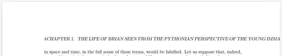 Long pageheader